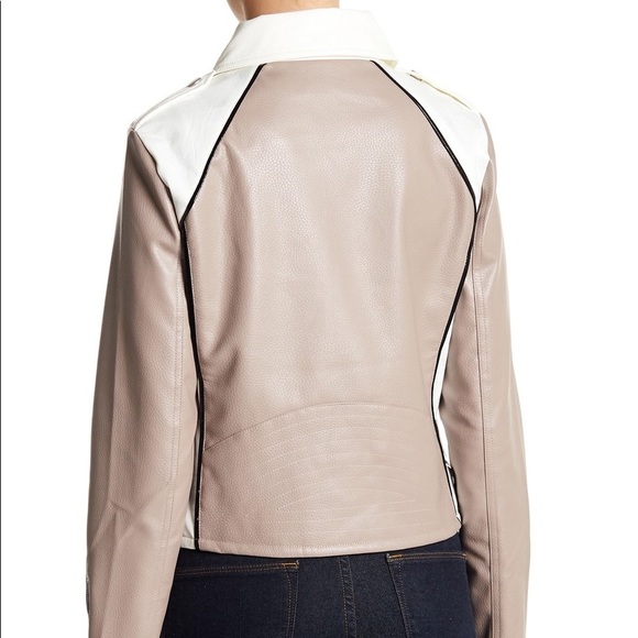 Anthropologie Bagatelle Faux Leather Moto Jacket - Picture 2 of 8